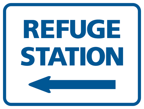 Refuge Station arrow left