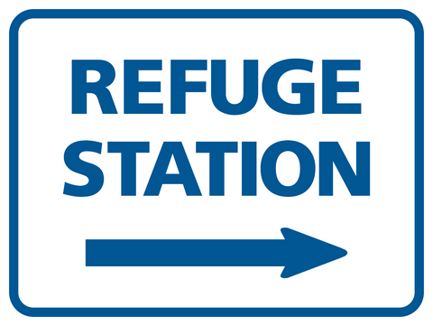 Refuge Station arrow right