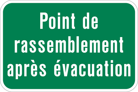 Evacuation Rally Point French
