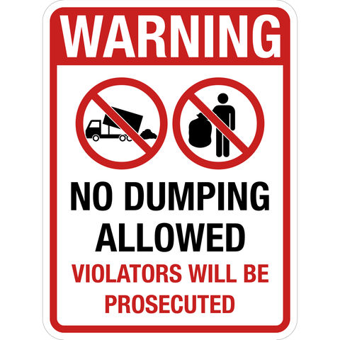Warning No Dumping