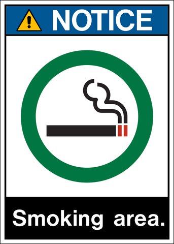Notice - Smoking Area