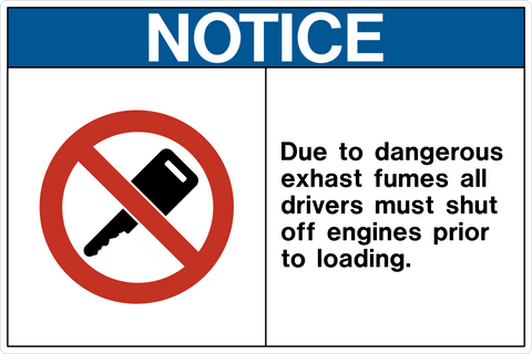 Notice - Dangerous Exhaust Fumes
