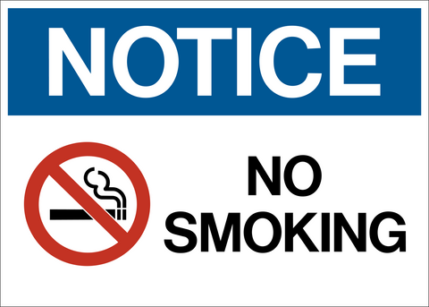 Notice - No Smoking