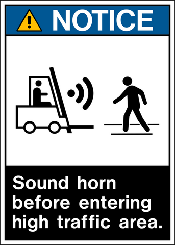 Notice - Sound Horn