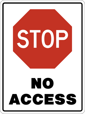 No Access Stop