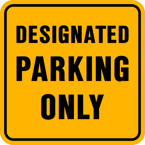 Designated Parking Only