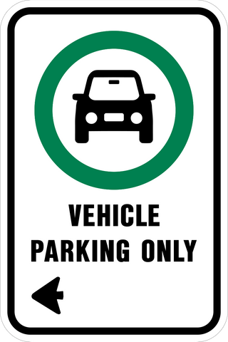 Vehicle Parking Only - Left