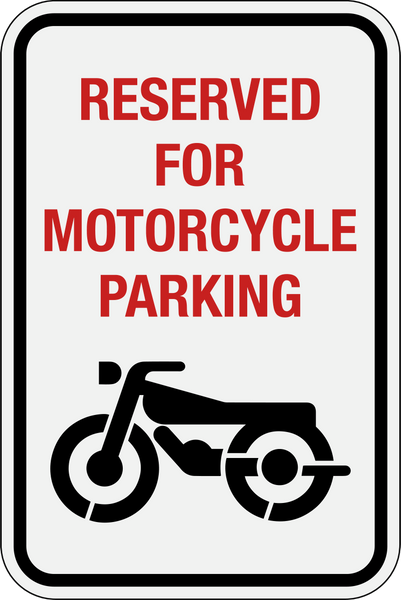 Motorcycle Parking Sign | Western Safety Sign