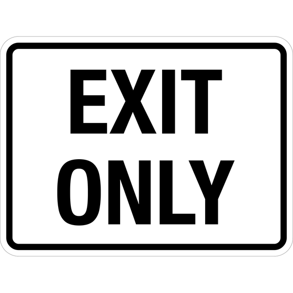 Exit Only Sign | Western Safety Sign