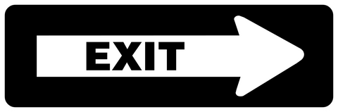 One Way EXIT right