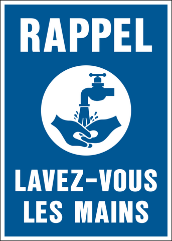 Hand Washing - French Text