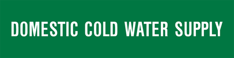 Waters - Domestic Cold Water Supply