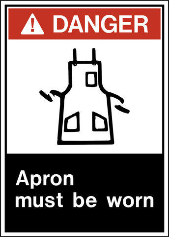 Danger - Safety Apron