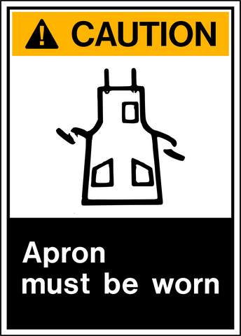 Caution - Safety Apron