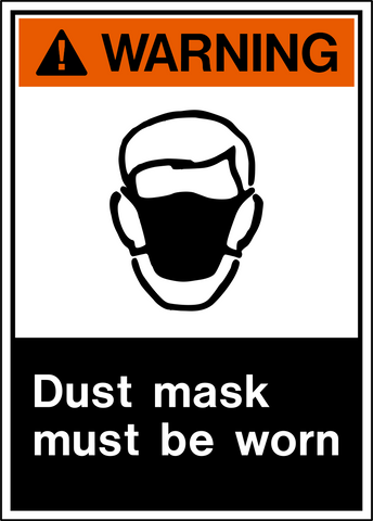 Warning - Dust Protection