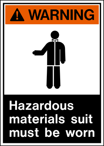 Warning - Protective Clothing