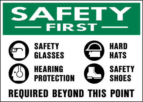Safety First - Eye, Head, Ear, Foot Protection