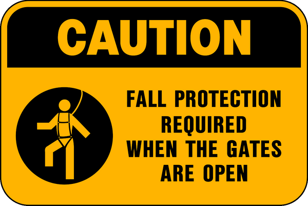 Caution - Fall Protection | Western Safety Sign