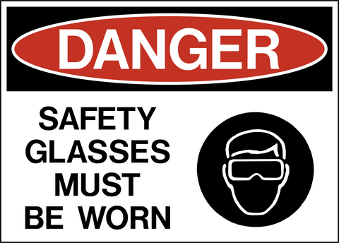 Danger - Eye Protection