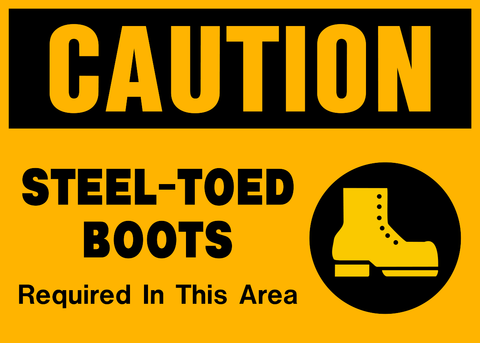 Caution - Foot Protection