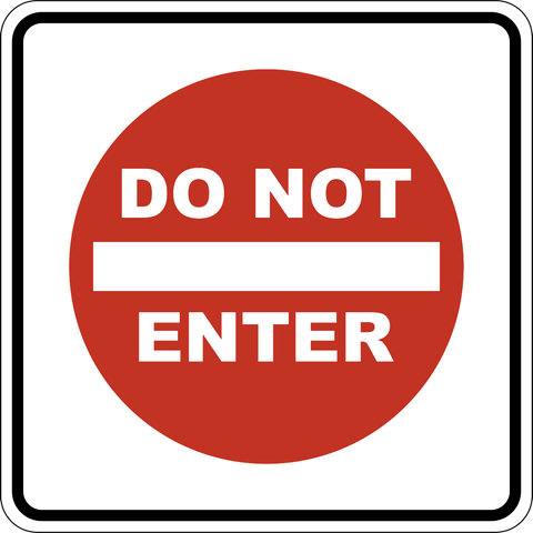 RB-23 A - Do Not Enter