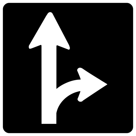 RB-44 Straight & Right Turn Lanes