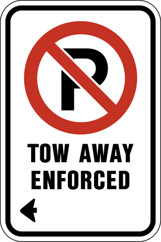 No Parking Tow Away Enforced