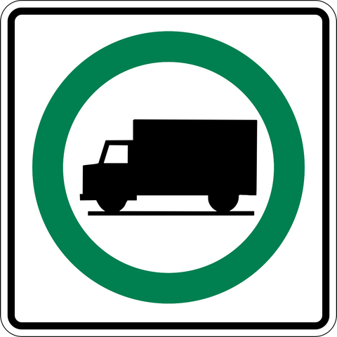 Freight Rout Sign Truck Route Symbol Regulatory Traffic Sign | Western Safety Sign
