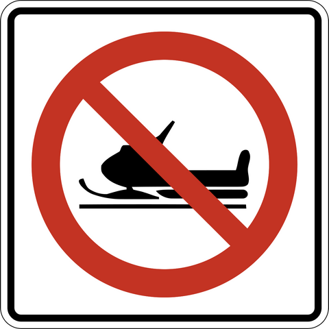 RB-65 No Snowmobiles Permitted