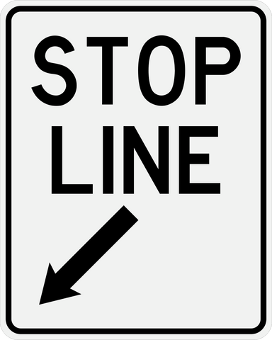RC-4 R - Stop Line right lane