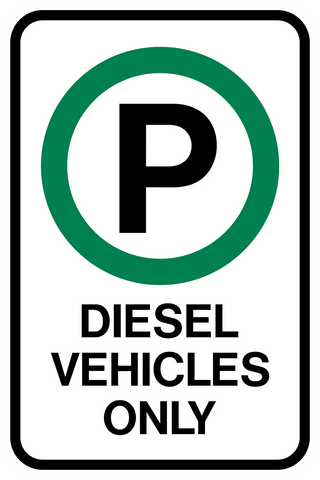 Diesel Vehicle Parking Only