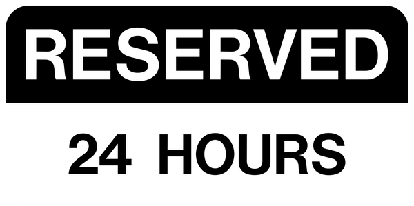 Reserved 24 Hours Parking Stall Sign | Western Safety Sign
