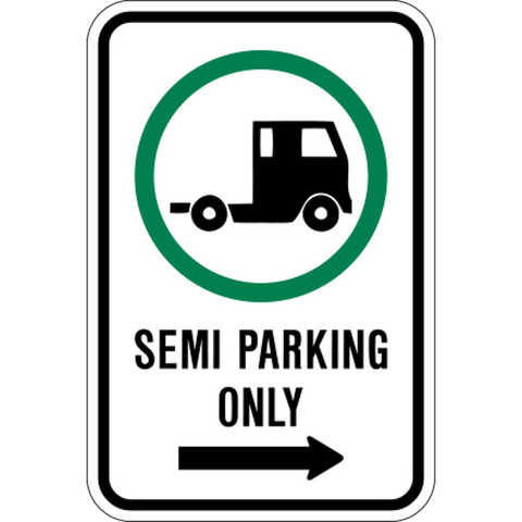 Semi Parking Only