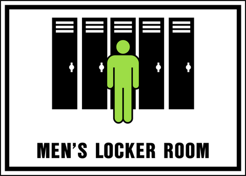 Locker Sign Design Men Locker Room Signs | Western Safety Sign