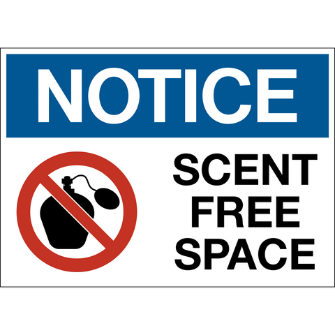 Notice Scent Free Space