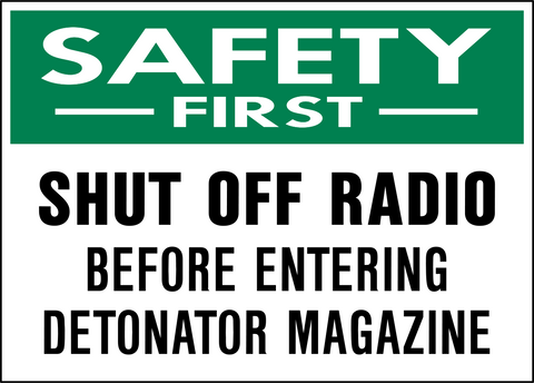 Safety First - Shut Off Radio