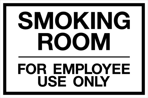 Designated Smoking | Western Safety Sign