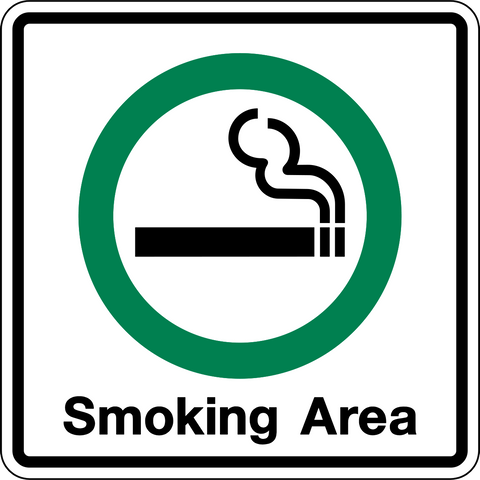Designated Smoking | Western Safety Sign