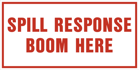 Spill Response Boom | Western Safety Sign