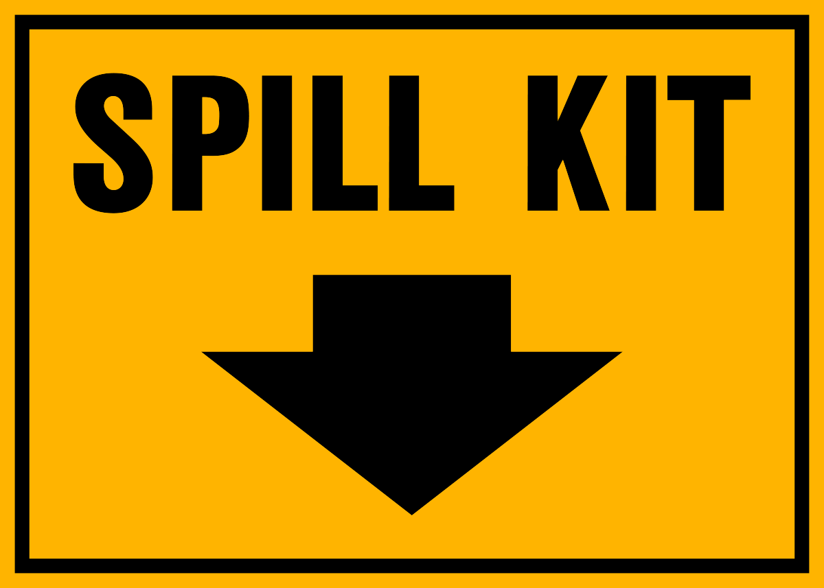Spill Containment Signs