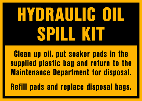 Hydraulic Oil Spill Kit