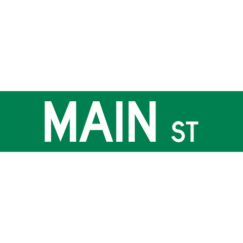 Street Name Sign - green