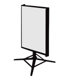 Wind spinner sign stands are made of durable steel standing 15” x 39” and hold one double-sided sign insert.