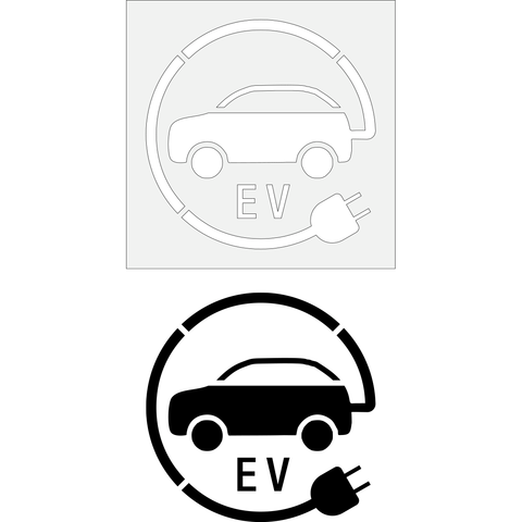 Electric Vehicle Stencil