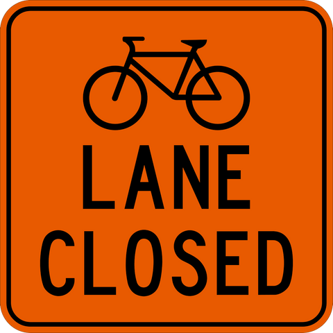 TC-68 Bike Lane Closed