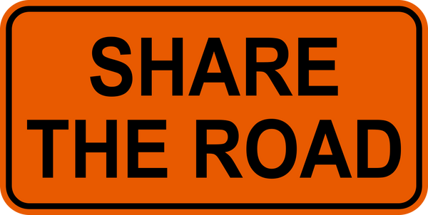 Share the Road Tab Work Zone Sign | Western Safety Sign