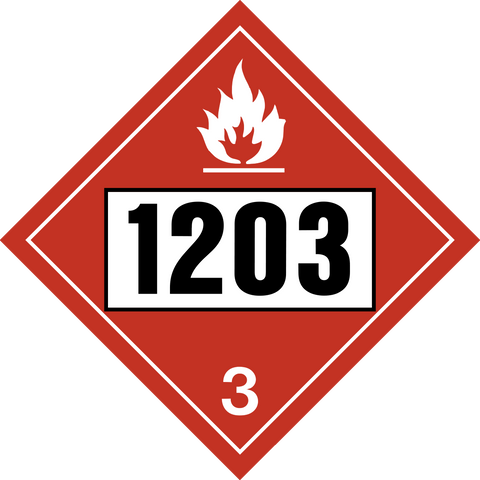 Class 3 - Flammable Liquids - Gasoline UN#1203