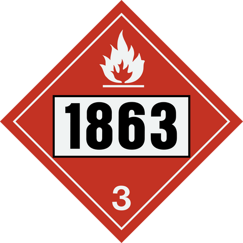 Class 3 - Flammable Liquids - Aviation Fuel UN#1863