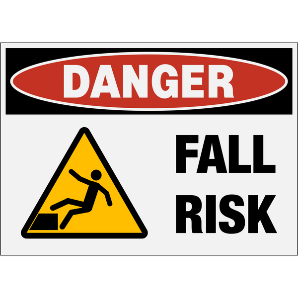 Danger - Fall Risk | Western Safety Sign