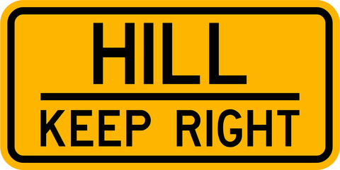 Hill Keep Right